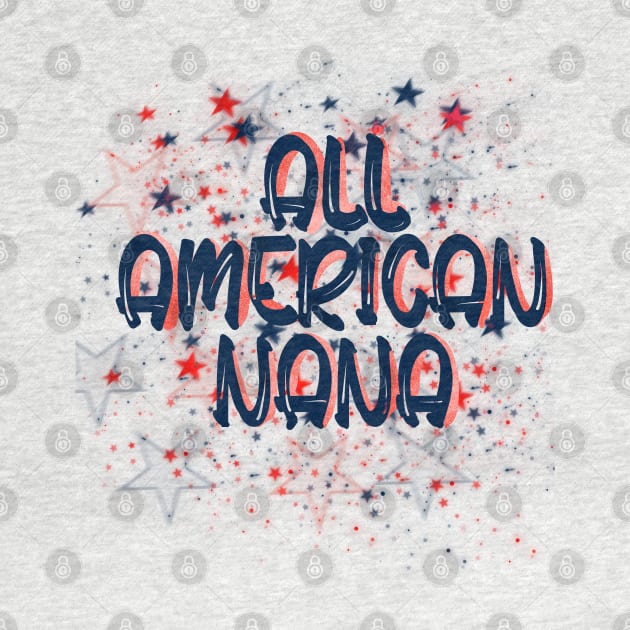 All American Nana USA 4th of July Design by Sheila’s Studio